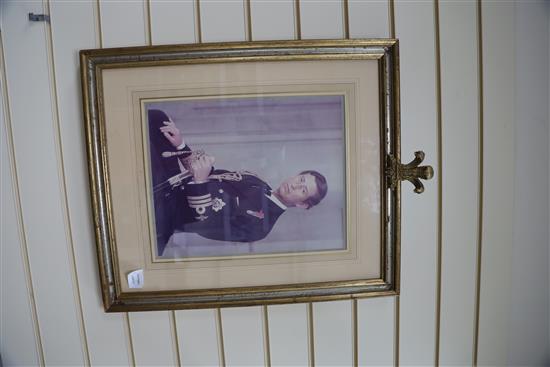 Prince Charles. A large signed colour photograph of H.R.H. Prince Charles, by Peter Grudgeon (1918-1980), overall 26 x 20.75in.